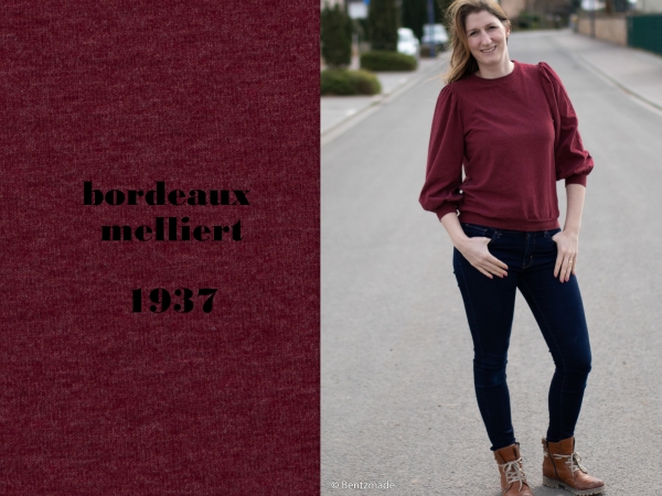 Sweat - Uni - Eike - bordeaux - melliert - 1937